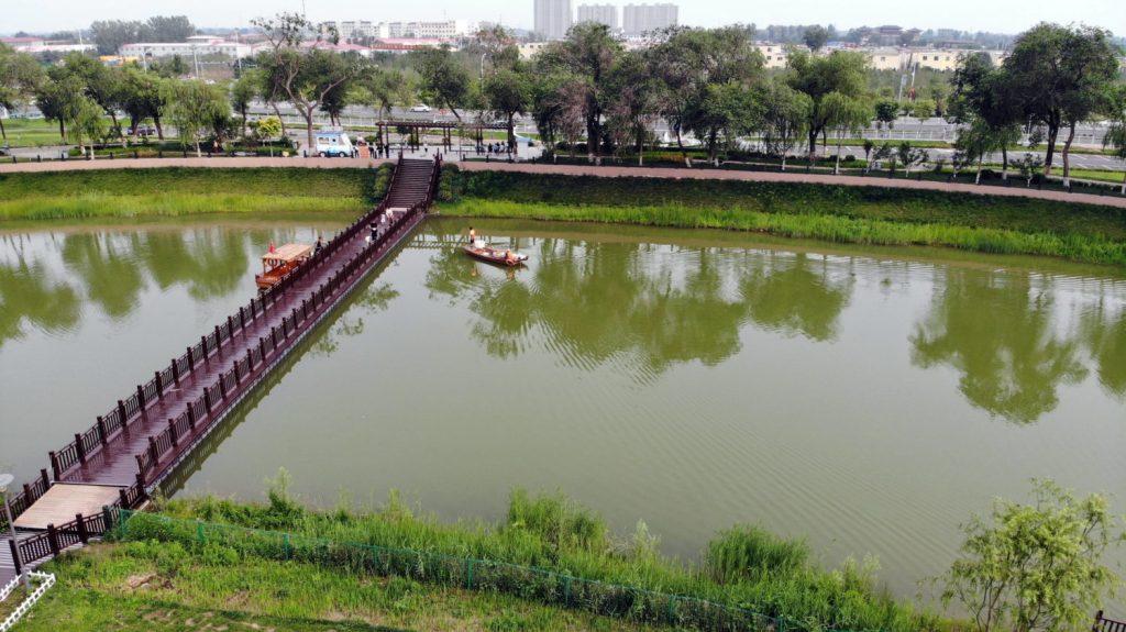 Der Kaiserkanal in Cangzhou, Hebei