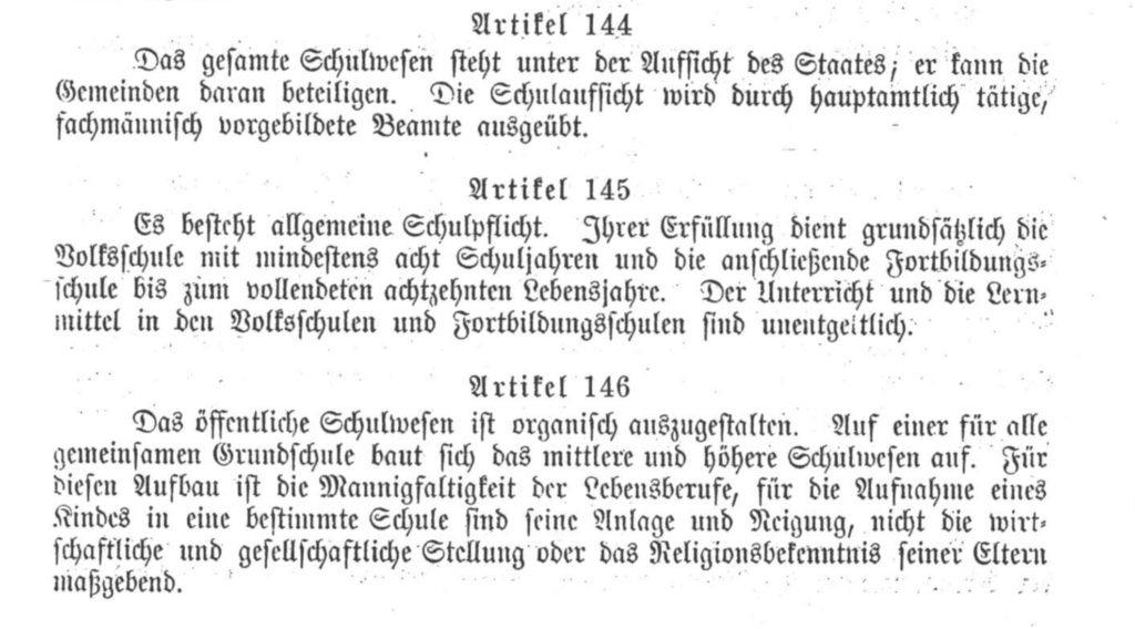 Schulpflicht um Bildung für  Kinder zu garantieren