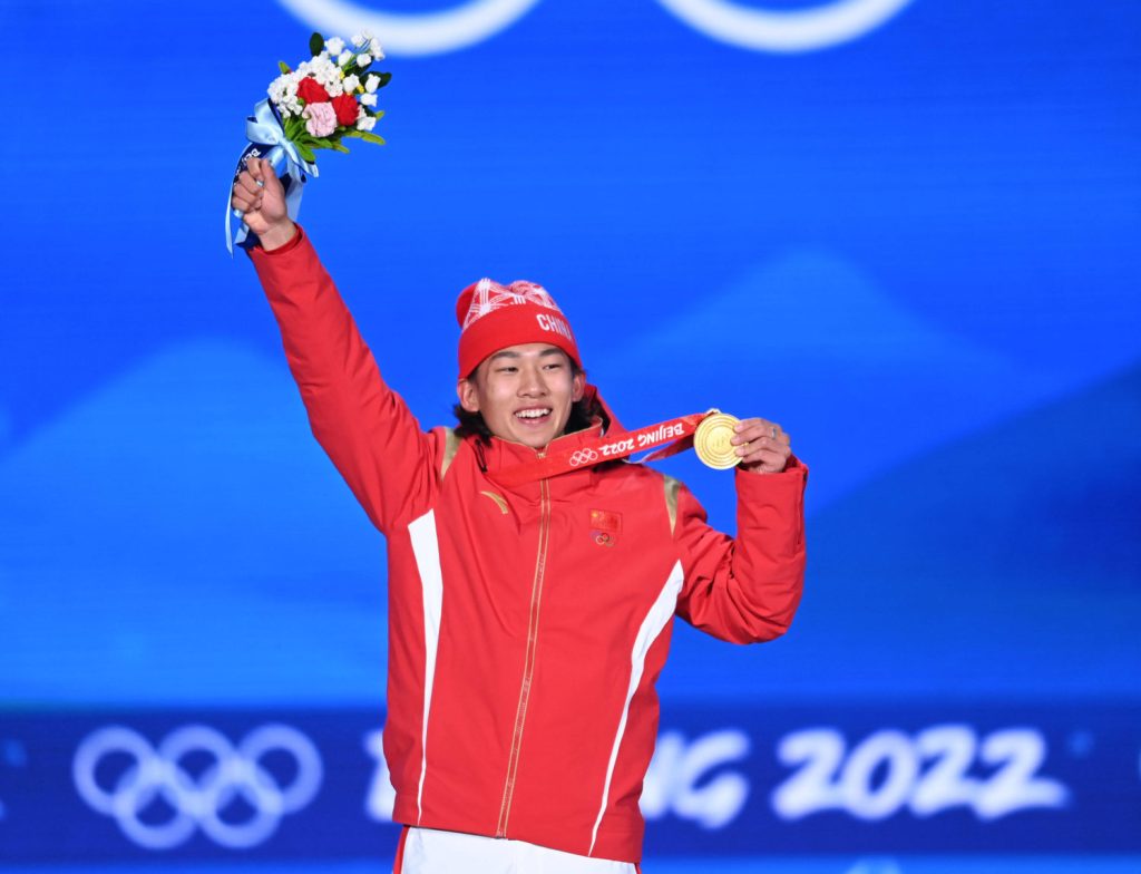 Su Yiming bei der Siegerehrung
