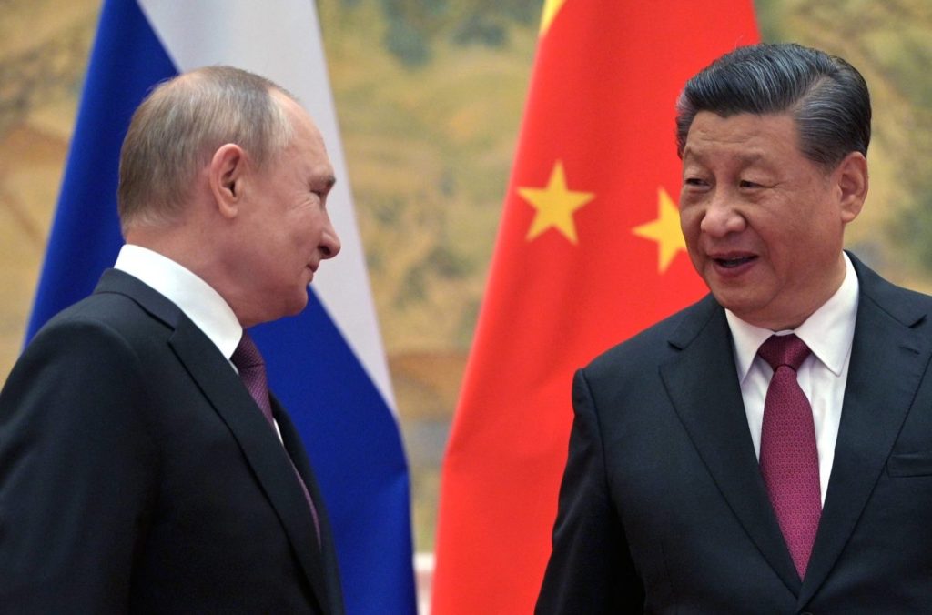 Xi und Putin bei ihrem Treffen in Peking während der Olympischen Winterspiele 2022 in Peking. Ihre Ablehnung des Westens vereint sie.