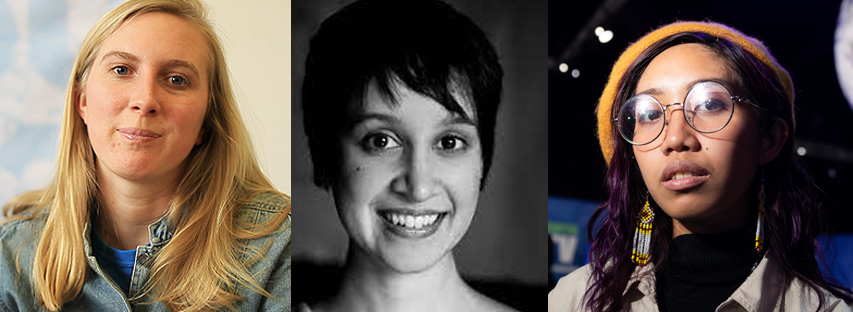 May Boeve ist Geschäftsführerin von 350.org. Nisha Agarwal ist stellvertretende Geschäftsführerin des International Refugee Assistance Project. Mitzi Jonelle Tan ist Initiatorin und internationale Sprecherin der Youth Advocates for Climate Action Philippines. 