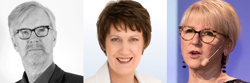 Klimasicherheit: Dan Smith ist Direktor des Internationalen Stockholmer Friedensforschungsinstituts (SIPRI). Helen Clark ist ehemalige Premierministerin von Neuseeland und ehemalige Verwalterin des Entwicklungsprogramms der Vereinten Nationen. Margot Wallström ist ehemalige schwedische Außenministerin und ehemalige EU-Kommissarin für Umwelt.