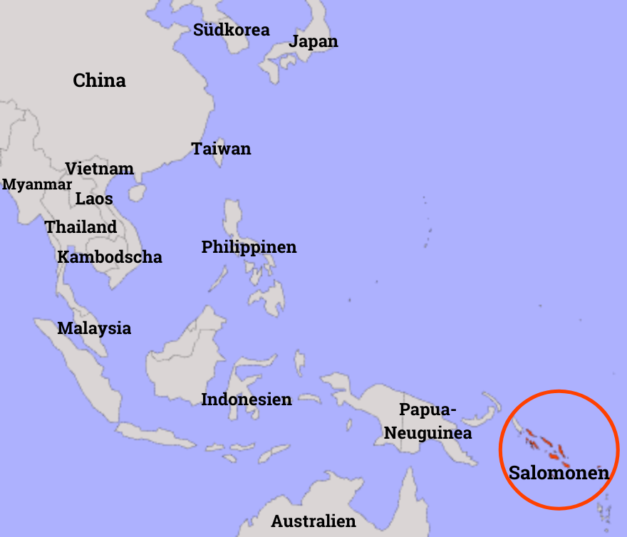China hat betätigt, den umstrittenen Vertrag mit den Salomonen abgeschlossen zu haben.