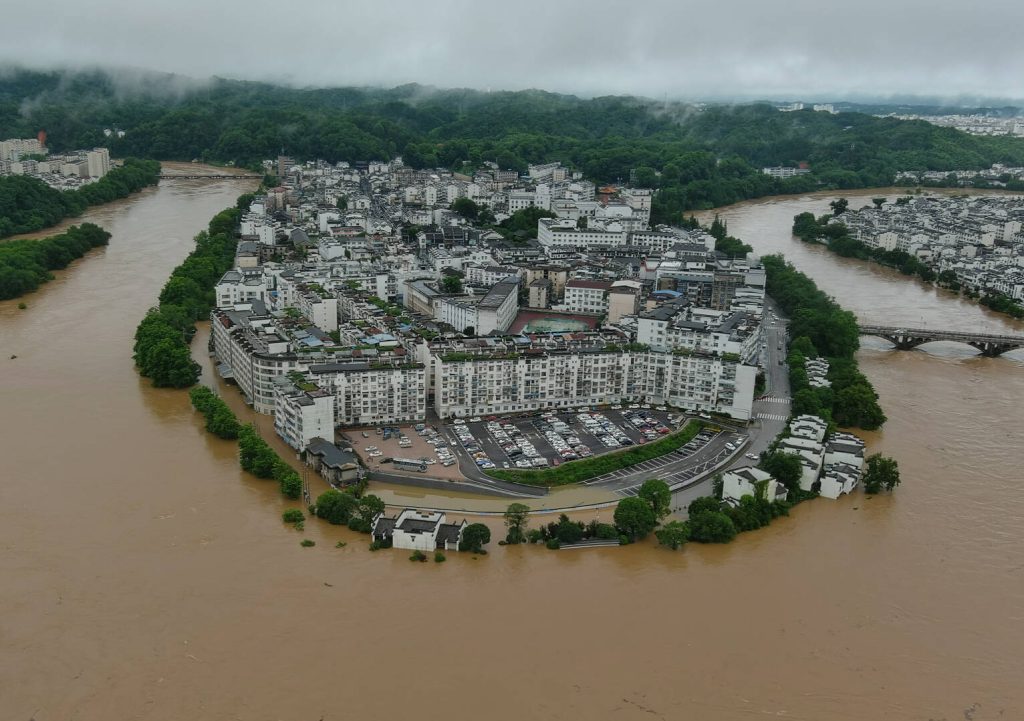 Die ostchinesische Provinz Jiangxi hat am Montag die Alarmstufe Rot für Überflutungen ausgerufen