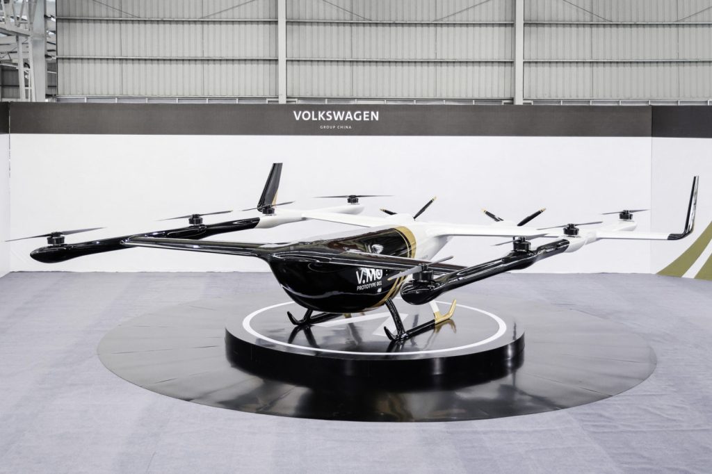 Volkswagen hat seinen flugtauglichen Prototyp eines Flugtaxis vorgestellt.