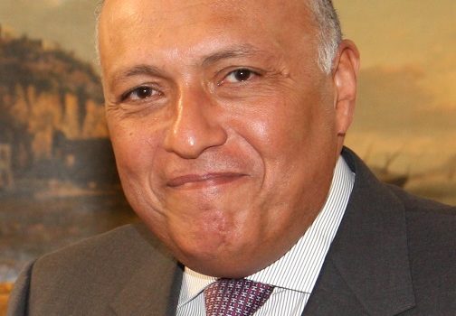 Der ägyptische Außenminister Samih Shoukry ist designierter Präsident der COP27.