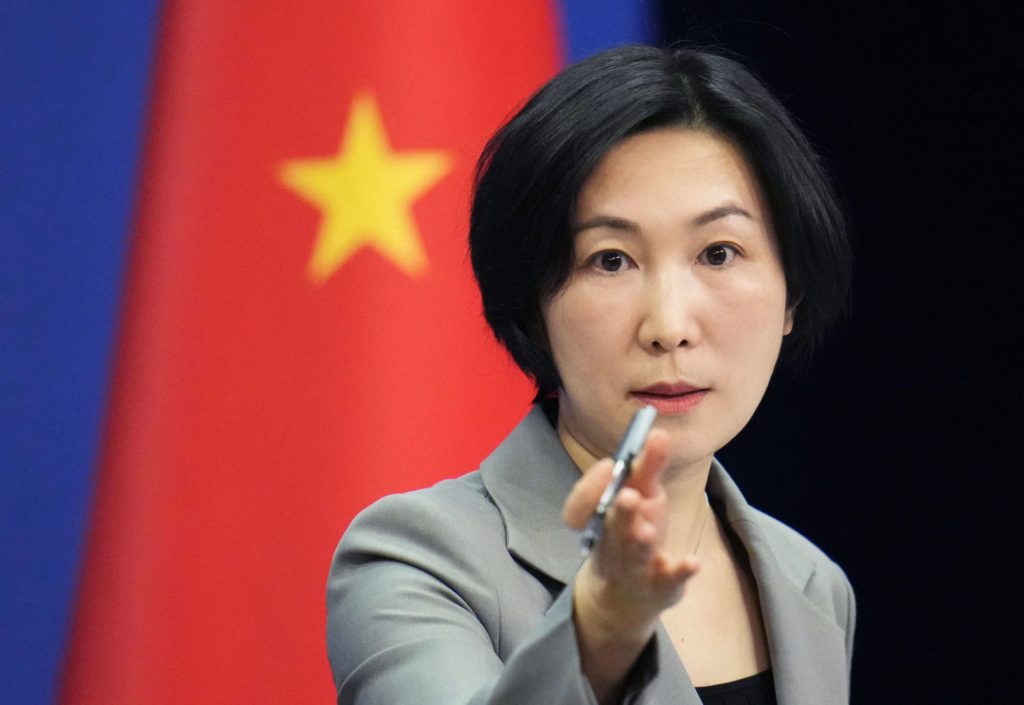  Mao Ning, Sprecherin des chinesischen Außenministeriums am Montag in Peking:Der chinesische Ballon in China spielt eine Rolle.