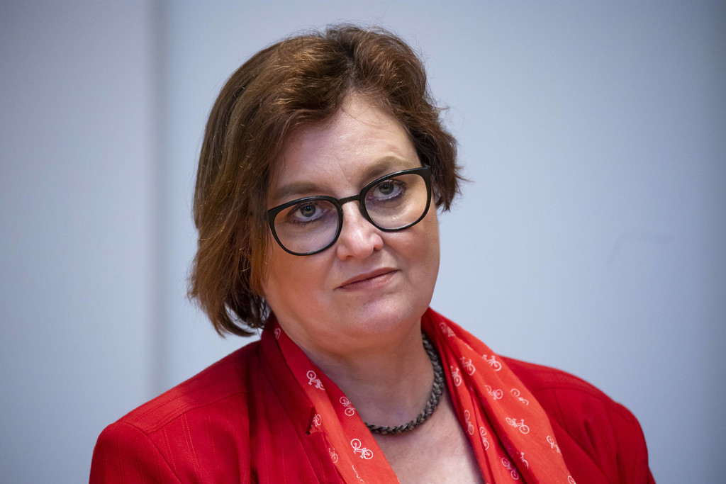 SPD Senatorin für Wissenschaft, Gesundheit, Pflege und Gleichstellung Ina Czyborra im Abgeordnetenhaus in Berlin am 24. April 2023