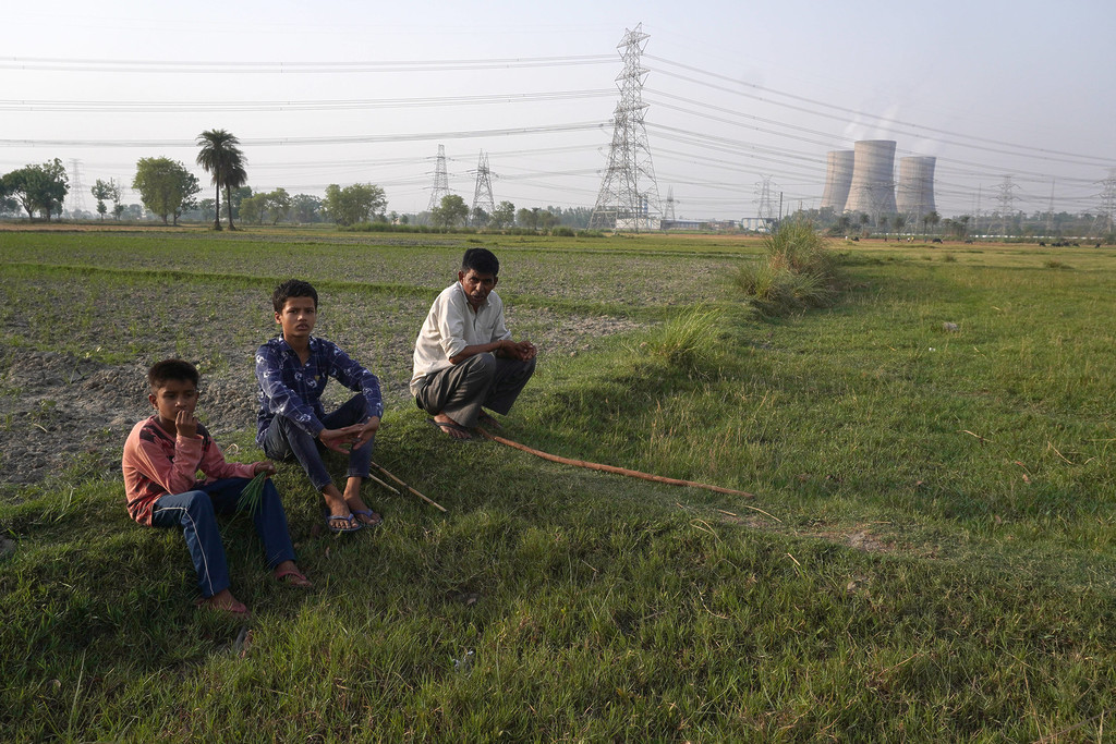 Familie Kohlekraftwerk in Uttar Pradesh