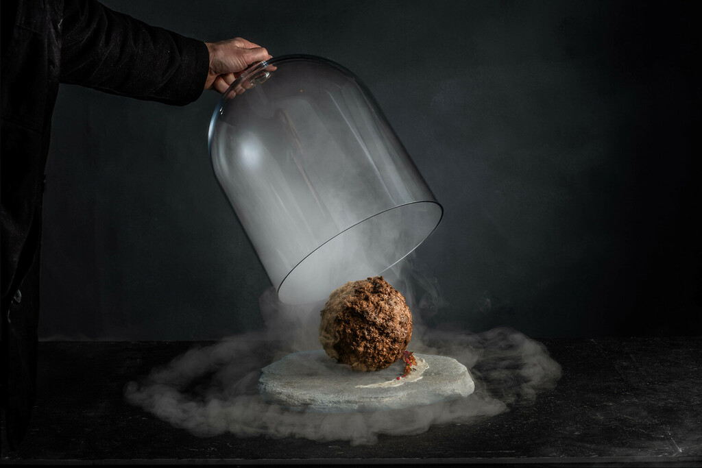 The worlds first mammoth meatball, made from the extinct giants DNA, has been unveiled at Nemo Science museum in the Netherlands. The unusual delicacy was created as part of a scientific experiment using advanced molecular engineering by Australian cultured meat company Vow and a team of international experts to demonstrate the potential of cultured meat to revolutionise the food industry. Using new and innovative technology, the mammoth meatball was created from the DNA of the extinct woolly mammoth and completed with fragments of African elephant DNA - the mammoth s closest living relative.