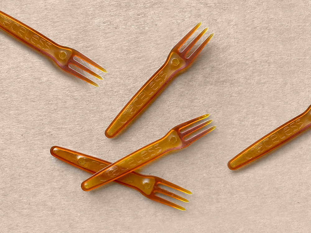 Das Start-up Traceless stellt kompostierbares Plastik her.