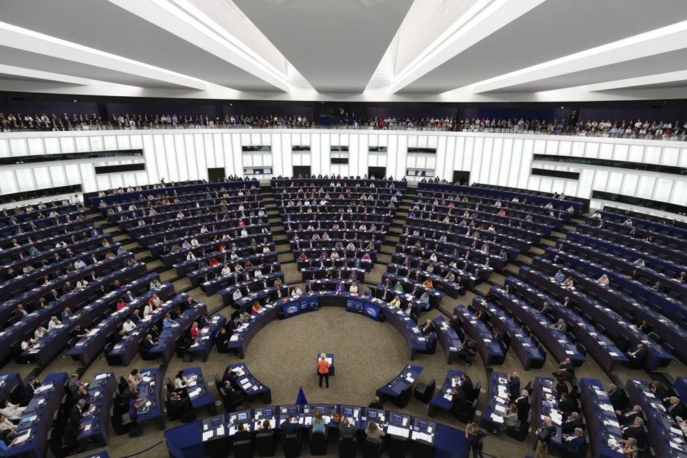 Europäische Kommission EU Parlament Straßburg Von der Leyen