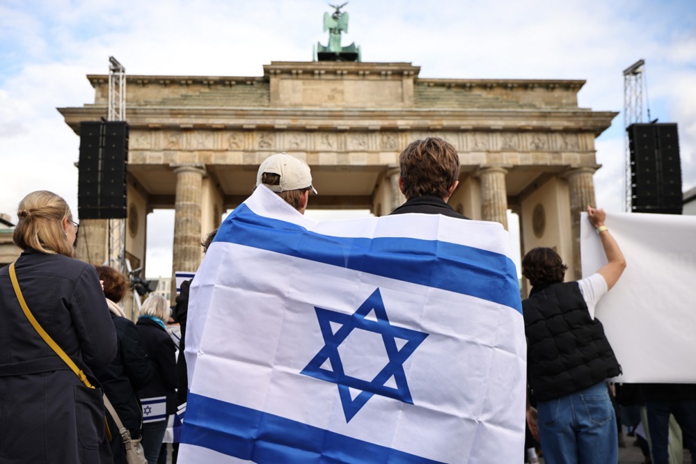 Solidarität mit Israel: Kundgebung in Berlin.