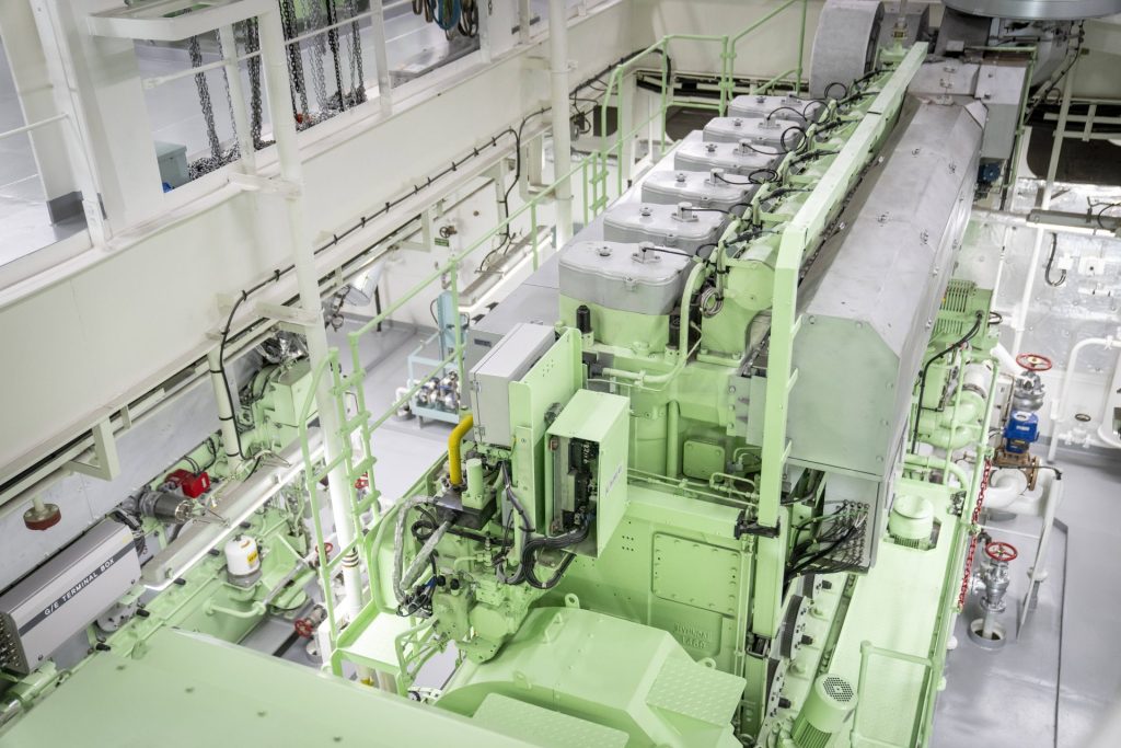 Methanol-Antrieb auf dem Frachtschiff "Laura Maersk".