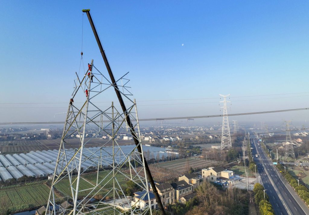 Weltweit geht der Ausbau der Stromnetze zu langsam. Im Bild: Die Provinz Jiangsu, China