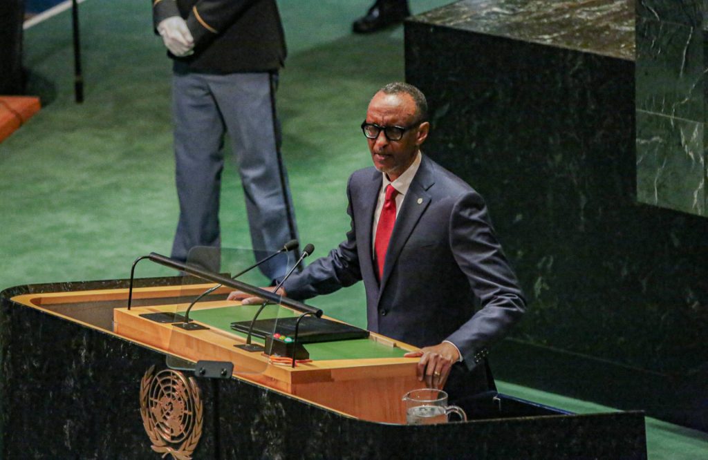 Ruandas Präsident Paul Kagame vor der UN-Generalversammlung.