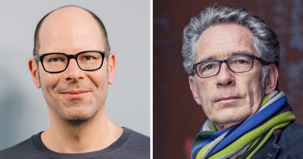 Porträtfotos von Aljoscha Burchardt und Reinhard Karger