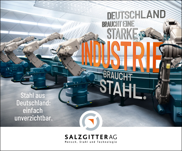 Deutschland braucht starke Industrien. Starke Industrien brauchen Stahl. Stahl aus Deutschland: unverzichtbar. salzgitter-ag.de