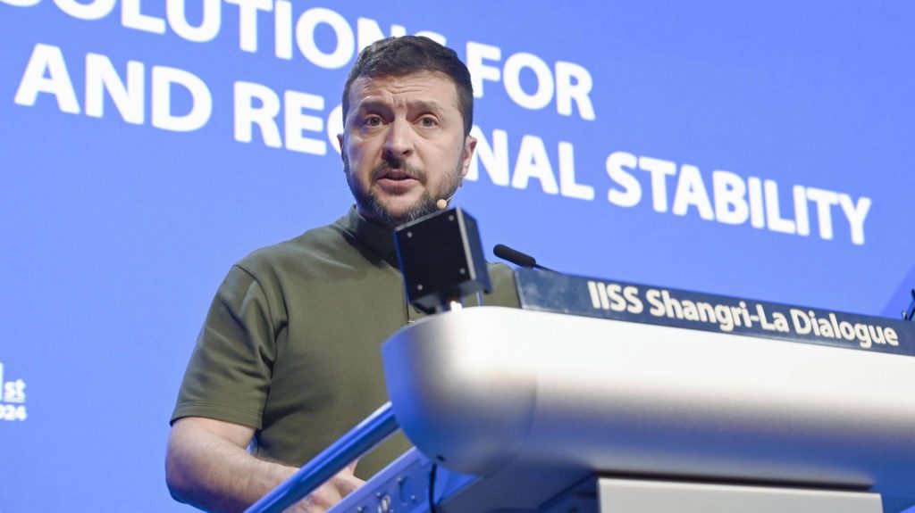 Wolodymyr Selenskyj beim Shangri-La Sicherheitsforum in Singapur