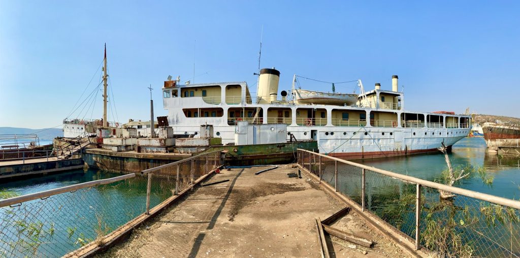 Der deutsche Kolonialdampfer «MV Liemba» am Tanganjika-See in Kigoma.