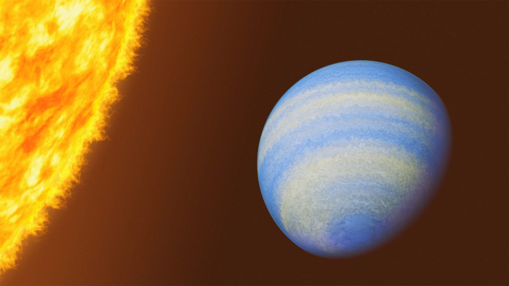 Exoplanet HD 189733 b in einer künstlerischen Darstellung