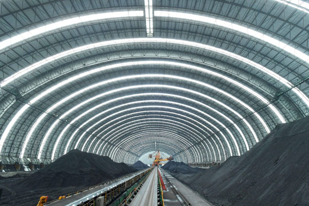 Kohlelager in einem Kraftwerk in Wuhan