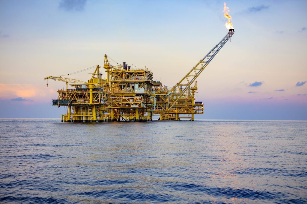 BP will im Golf von Mexiko noch mehr Erdöl fördern. Förderplattform vor der Küste Louisianas.