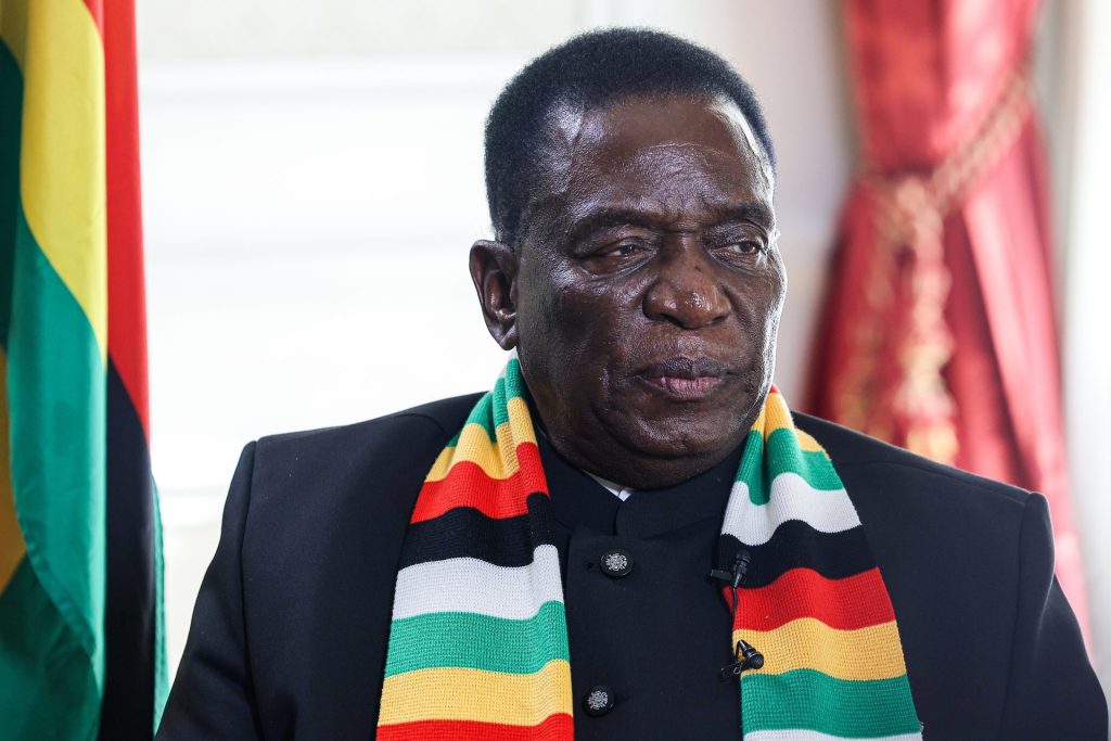Simbabwes Präsident Emmerson Mnangagwa.
