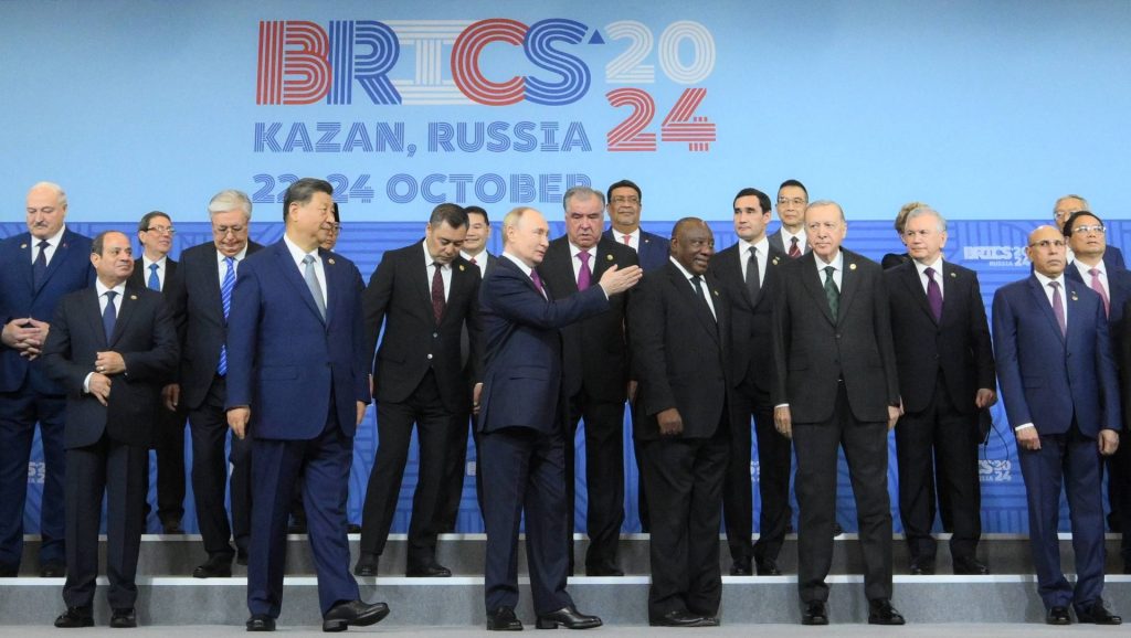Staats- und Regierungschefs beim Brics-Gipfel in Kasan.