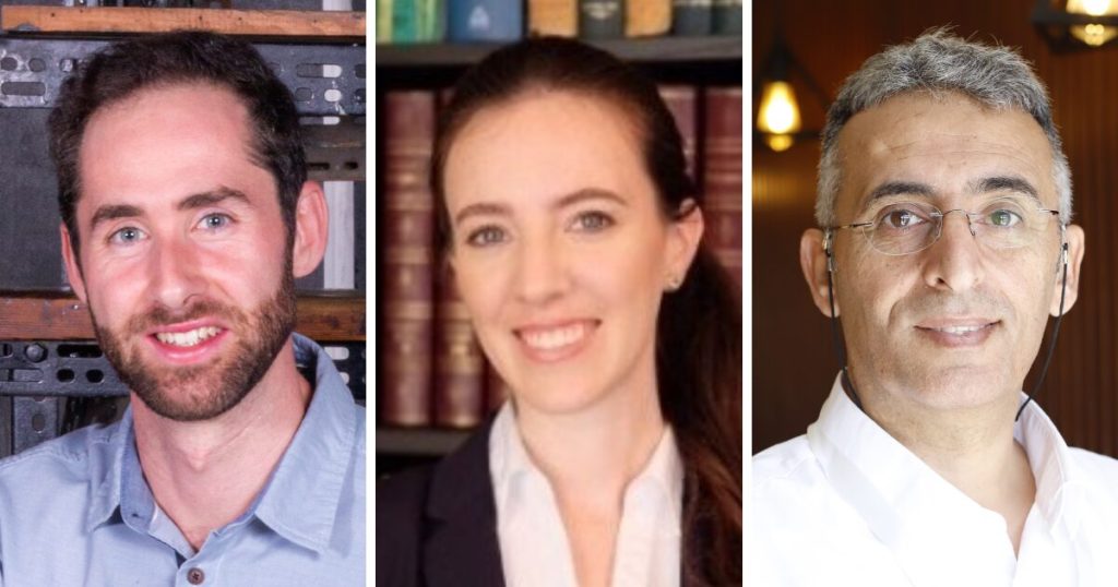 Yoran Beldengrün, Ronit Prawer und Mahmoud Khweis (von links) glauben an die Kraft von 