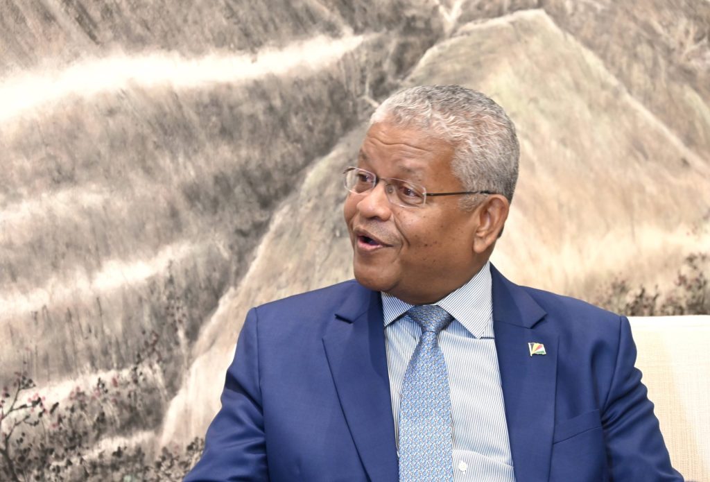 Wavel Ramkalawan, der Präsident der Seychellen.