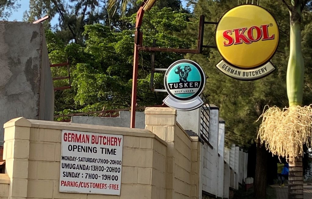 Die German Butchery in Ruandas Hauptstadt Kigali.
