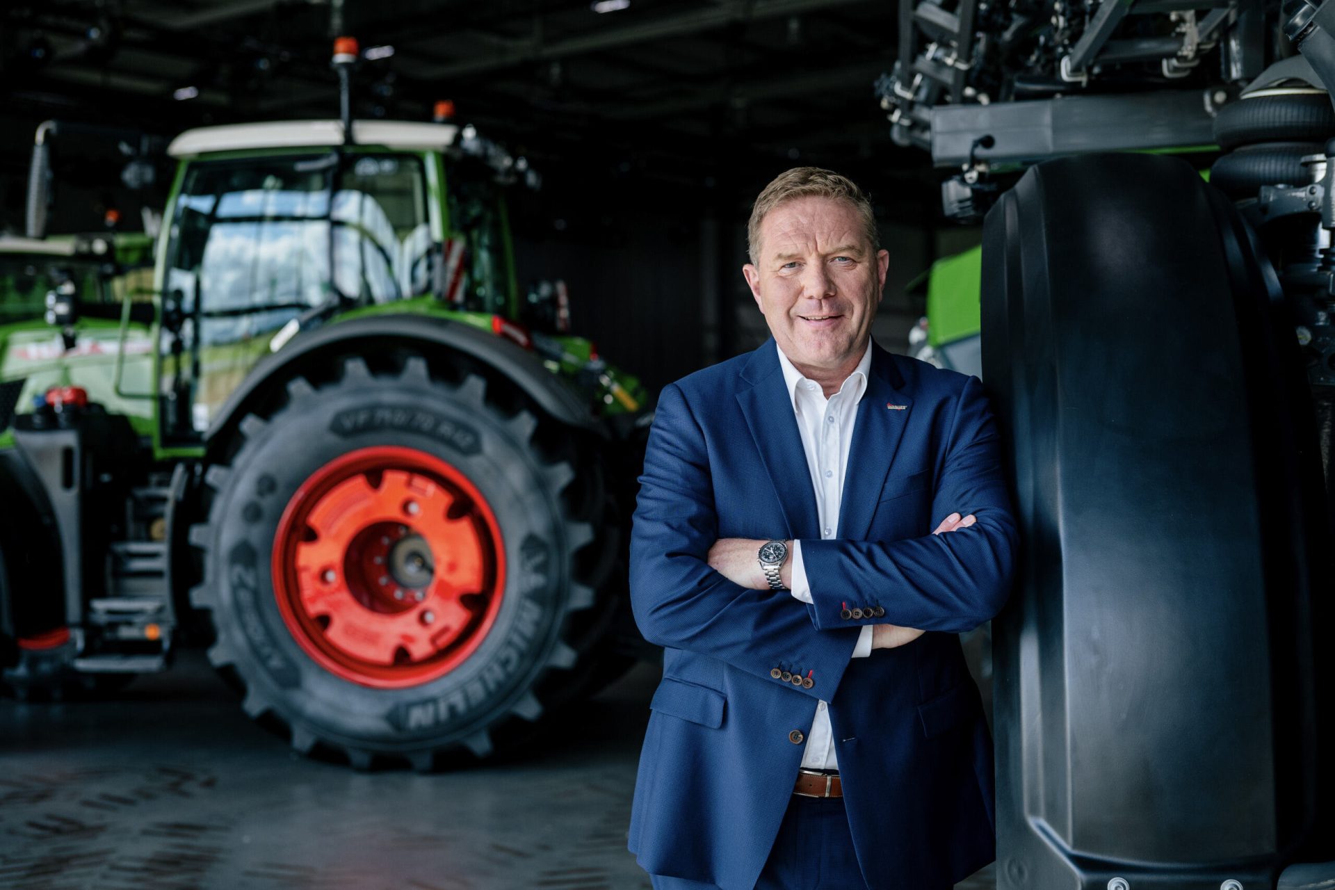 Fendt-Geschäftsführer Christoph Gröblinghoff lässt in Deutschland für die Welt produzieren