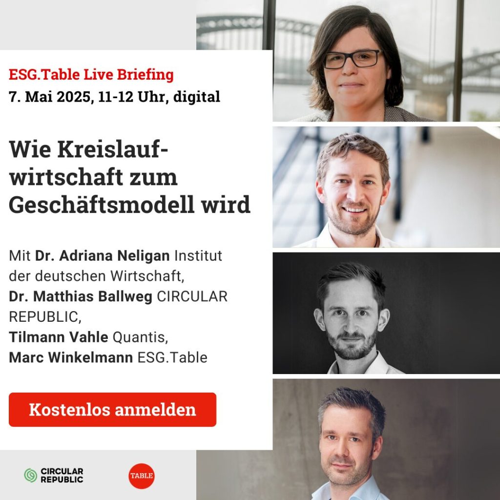 Anmeldung ESG.Table Live Briefing 