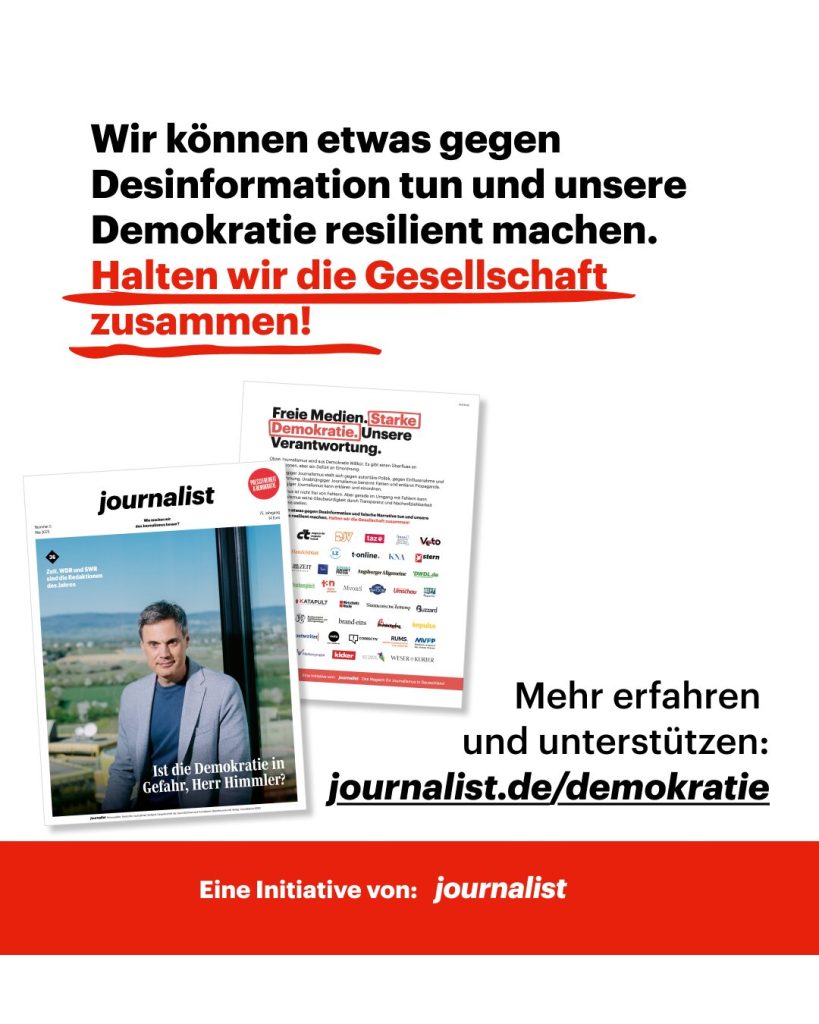 Wir können etwas gegen Desinformation tun und unsere Demokratie resilient machen. Mehr erfahren. 