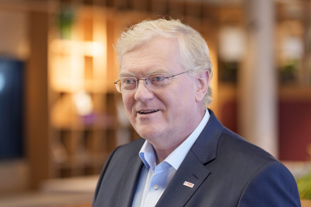 Bosch-CEO Stefan Hartung blickt mit Optimismus auf die neue Bundesregierung.