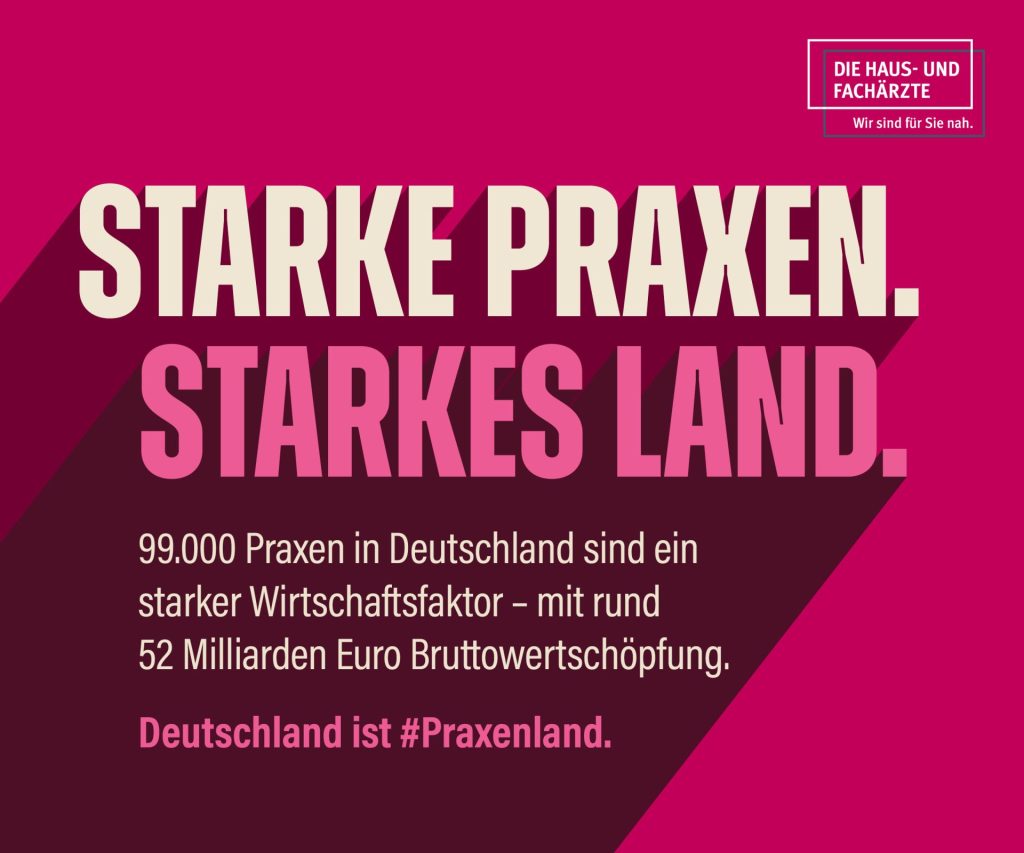 780.000 Mitarbeitende in 99.000 Praxen sichern Nähe und Vertrauen. Diese Stärke braucht Schutz: Praxenland.de