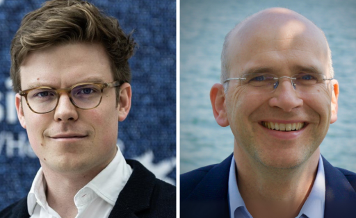Porträts der Autoren Max Alexander Matthey und Aidan Hollis