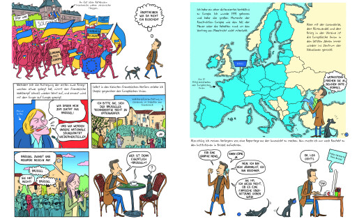 Comic-Reporter Kokopello begibt sich in dieser Graphic Novel auf eine Reise, um den Aufbau und die Strukturen der EU zu verstehen und das wahre Herz Europas zu finden.