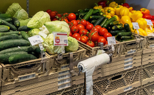 Gemüse im Supermarkt