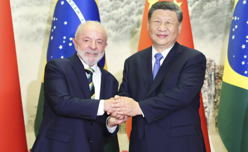 Präsident Lula da Silva und Xi Jinping bei einem Staatsbesuch des brasilianischen Präsidenten in Peking im Mai 2025.