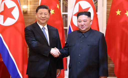 Xi Jinping und Kim Jong-un 2019 in Pjöngjang.