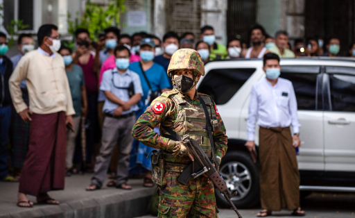 soldat in Myanmar nach dem putsch