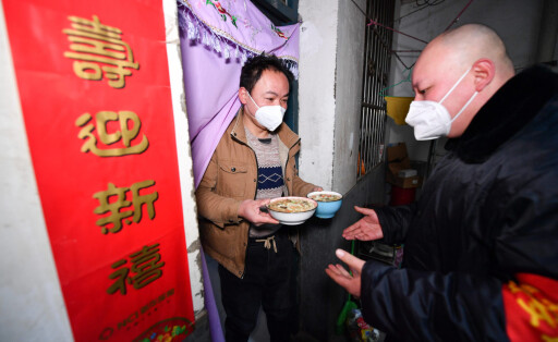 Suppenspeisung für Bedürftige anlässlich des Chinesischen Neujahrsfestes in Xi'an
