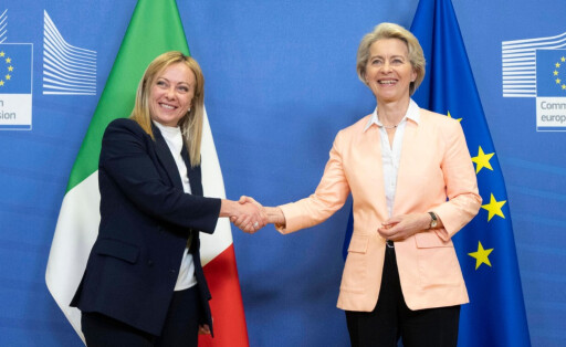 Gemeinsame Bilder von Giorgia Meloni und Ursula von der Leyen sind selten geworden.