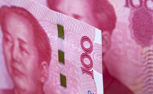 Chinese money - 100 Yuan - business background