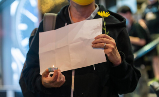 China Proteste: Weißes Papier