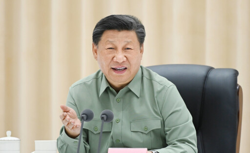 230609 -- HOHHOT, June 9, 2023 -- Chinese President Xi Jinping, also general secretary of the Communist Party of China CPC Central Committee and chairman of the Central Military Commission CMC, delivers an important speech during a fact-finding trip to survey the work of border management and control and the development of border troops in north China s Inner Mongolia Autonomous Region, June 7, 2023. Xi extended greetings to border troops stationed in the region on behalf of the CPC Central Committee and the CMC. CHINA-INNER MONGOLIA-XI JINPING-BORDER TROOPS-SURVEY CN LixGang PUBLICATIONxNOTxINxCHN