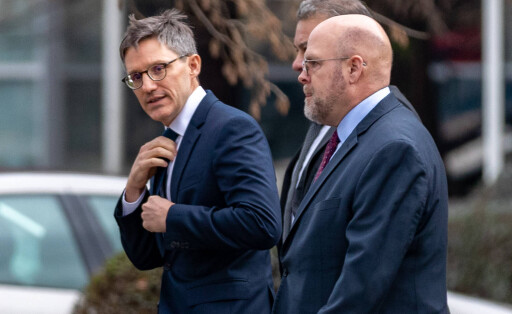 The senior advisor of the US Department of State DAS, Derek Chollet, gestures front in the picture as he is accompanied by the US Ambassador to Kosovo, Jeff Hovenier right in the picture and DAS Gabriel Escobar centre in the picture, as they all arrived at the Gov facilities in Pristina, Kosovo, on Wednesday, Jan 11, 2023. VX Photo/ Vudi Xhymshiti US Envoys arrived to meet with Kosovo s leadership amid new international efforts to speed up normalizing relations between Kosovo and Serbia., KOSOVO SERBIA Dialogue Prishtina Gov Building Kosova Republic of Kosova PUBLICATIONxNOTxINxUK , Copyright: xVudixXhymshitix