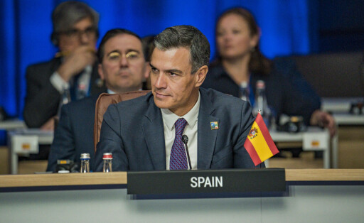 Spaniens Ministerpräsident Pedro Sánchez beim NATO-Gipfel in Vilnius.